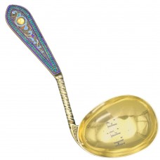 Excepțională lingură din argint aurit și emailat cloisonné pentru servirea caviarului | orfevru Antip Kuzmichev - Rusia Imperială cca.1890 Excepțională lingură din argint aurit și emailat cloisonné pentru servirea caviarului | orfevru Antip Kuzmichev - Rusia Imperială cca.1890