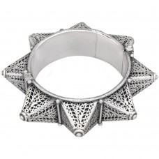 Spectaculoasă brățară etnică amazigh manufacturată în argint ajurat | colecția RĂDĂCINI 2024- 2025 Spectaculoasă brățară etnică amazigh manufacturată în argint ajurat | colecția RĂDĂCINI 2024- 2025