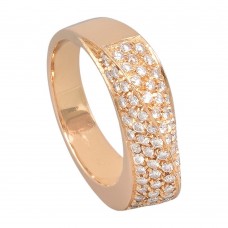 Inel cocktail din aur roz 18k decorat cu diamante naturale 0.85 CT | Colecția Promesse 2024 -2025 Inel cocktail din aur roz 18k decorat cu diamante naturale 0.85 CT | Colecția Promesse 2024 -2025