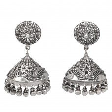 Opulenți cercei etnici indieni Jhumka manufacturați în argint | colecția RĂDĂCINI 2024 - 2025 Opulenți cercei etnici indieni Jhumka manufacturați în argint | colecția RĂDĂCINI 2024 - 2025