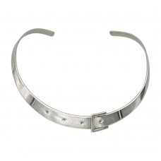 Elegant colier choker  Buckle Collar din argint | Franța cca.1960 - 1970 Elegant colier choker  Buckle Collar din argint | Franța cca.1960 - 1970