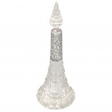 Flacon victorian pentru parfum edwardian din cristal și argint |  Marea Britanie anul 1899 