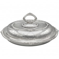 Legumieră edwardiană din alamă argintată triple - plate | atelier Mappin & Webb - Marea Britanie cca. 1901- 1910 Legumieră edwardiană din alamă argintată triple - plate | atelier Mappin & Webb - Marea Britanie cca. 1901- 1910