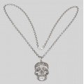  Colier cu pandant statement Skull din argint masiv   | colecția CARPE DIEM - YOLO 2025