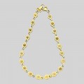 Brățară vintage din aur galben 14k decorată diamante naturale 0.85 ct 