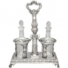 Excepțională olivieră din argint în stil baroc venețian | atelier milanez - Regatul Lombardo Veneto cca.1850 Excepțională olivieră din argint în stil baroc venețian | atelier milanez - Regatul Lombardo Veneto cca.1850