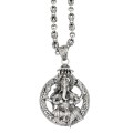 Colier Dorje din argint masiv cu impresionantă amuletă Ganesha | colecția RĂDĂCINI 2025