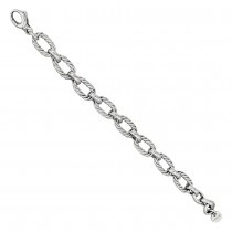 Brațară statement chainmaille din argint torsadat | atelier Mabina anii 2020