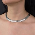 Elegant colier choker mesh din argint | new old stock cca. 1970 - 1980