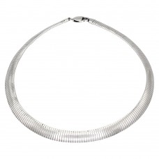 Elegant colier choker mesh din argint | new old stock cca. 1970 - 1980