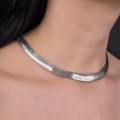 Elegant colier choker mesh din argint | new old stock cca. 1970 - 1980