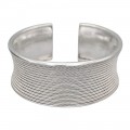 Brățară cuff etnică balineză manufacturată în argint masiv | new old stock