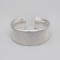 Brățară cuff etnică balineză manufacturată în argint masiv | new old stock