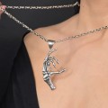 Colier statement cu pandant " Skeleton Hand " din argint 925 | Bikers Collection 2025