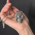 Colier Dorje cu pandant statement Craniu din argint masiv | colecția CARPE DIEM - YOLO 2025