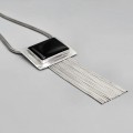 Impresionant colier modernist balinez din argint cu pandant lavalier decorat cu onix negru natural
