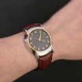 Ceas Pomellato automatic unisex din otel și aur roz 18k | anii 2000