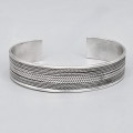 Brățară cuff unisex balineză manufacturată în argint | Indonezia