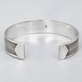 Brățară cuff unisex balineză manufacturată în argint | Indonezia
