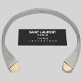 Colier choker RunWay autentic  Saint Laurent manufacturat în argint masiv | designer Hadi Slimane cca. 2015