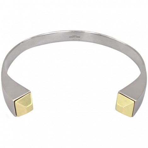 Colier choker RunWay autentic  Saint Laurent manufacturat în argint masiv | designer Hadi Slimane cca. 2015