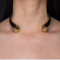 Colier choker RunWay autentic  Saint Laurent manufacturat în argint masiv | designer Hadi Slimane cca. 2015
