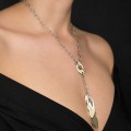 Rafinat colier lavalier design contemporan din argint | atelier Taitu - Arezzo anii 2020