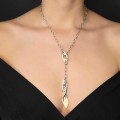 Rafinat colier lavalier design contemporan din argint | atelier Taitu - Arezzo anii 2020