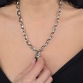Colier modernist unisex din argint masiv | colecția YOLO 2025