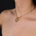 Colier Yves Saint Laurent cu pandant Valentine | New Od Stock | Franța cca.1985