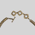 Colier choker retromodernist Yves Saint Laurent | New Old Stock | Franța cca. 1985