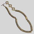 Colier choker retromodernist Yves Saint Laurent | New Old Stock | Franța cca. 1985
