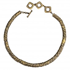 Colier choker retromodernist Yves Saint Laurent | New Old Stock | Franța cca. 1985