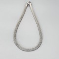 Colier statement din argint împletit mesh | new old stock 