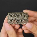 Broșă statement autentică Art Deco din argint & incrustații de marcasite | atelier Heinz Kovehler & C. | Milano cca.1938 - 1944
