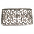 Broșă statement autentică Art Deco din argint & incrustații de marcasite | atelier Heinz Kovehler & C. | Milano cca.1938 - 1944