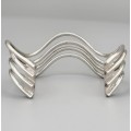Brățară cuff design contemporan manufacturată în argint | preloved 2020