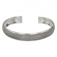 Brățară cuff etnică balineză manufacturată în argint 925 | model unisex