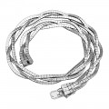 Elegant colier choker retromodernist din argint 925  rodinat și texturat | cca. 1960 -1970