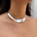 Colier choker modernist mexican manufacturat în argint 925 | cca. 1997