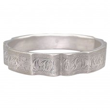 Brățară bangle autentică Art Deco manufacturată în argint | cca. 1930 - 1940