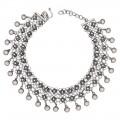 Brățară etnică indiană de picior din argint 925  | anklet | India 