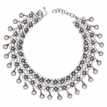 Brățară etnică indiană de picior din argint 925  | anklet | India 