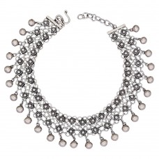 Brățară etnică indiană de picior din argint 925  | anklet | India  Brățară etnică indiană de picior din argint 925  | anklet | India