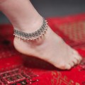 Brățară etnică indiană de picior din argint 925  | anklet | India 