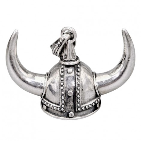 Pandant statement unisex Viking Helmet din argint masiv | colecția CARPE DIEM - YOLO