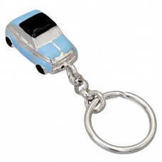 Breloc din argint cu miniatură Fiat 500 din argint emailat | atelier Arezzo - Alunno e Stendardi