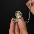 Colier din argint accesorizat cu un vechi pandant locket relicvar Sfântul Anton de Padova | cca. 1930 - 1940