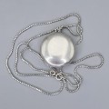 Colier din argint accesorizat cu un vechi pandant locket relicvar Sfântul Anton de Padova | cca. 1930 - 1940