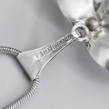 Colier accesorizat cu pandant scandinav din argint & cristal de stâncă natural | atelier Kaunis Koru - Finlanda cca. 1970